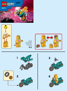 Bedienungsanleitung Lego set 60310 City Maskottchen-Stuntbike