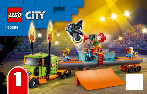 Manual de uso Lego set 60294 City Espectáculo Acrobático - Camión