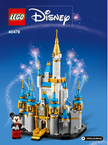 Manual Lego set 40478 Disney Mini Disney castle