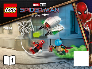 Handleiding Lego set 76184 Super Heroes Spider-Man vs. Mysterio droneaanval