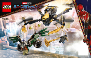 Manual Lego set 76195 Super Heroes Duelo de Drones do Spider-Man