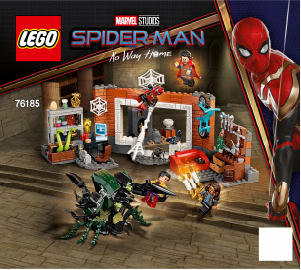 Handleiding Lego set 76185 Super Heroes Spider-Man bij de Sanctum uitvalsbasis