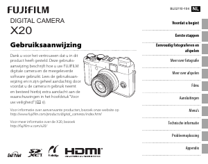 Handleiding Fujifilm X20 Digitale camera