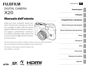 Manuale Fujifilm X20 Fotocamera digitale