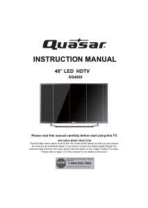 Manual Quasar SQ4800 LED Television