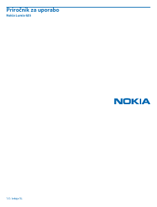 Priročnik Nokia Lumia 625 Mobilni telefon