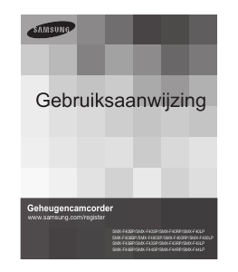 Handleiding Samsung SMX-F43RP Camcorder