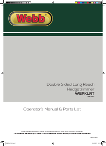 Manual Webb WEPKLRT Hedgecutter