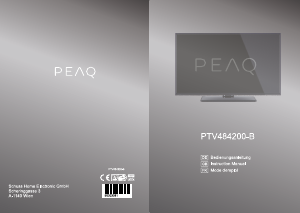 Bedienungsanleitung PEAQ PTV484200-B LED fernseher