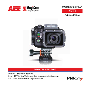 Mode d’emploi AEE S71 Caméscope action