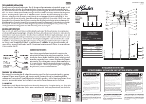 Manual de uso Hunter 19056 Briargrove Lámpara
