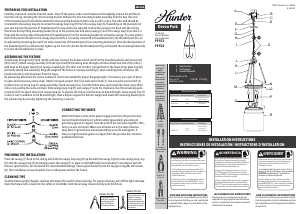 Manual de uso Hunter 19153 Devon Park Lámpara