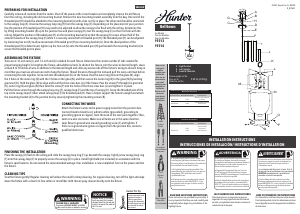 Manual de uso Hunter 19313 Belltown Lámpara