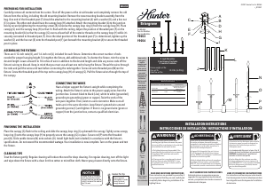 Manual de uso Hunter 19053 Briargrove Lámpara