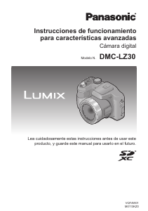 Manual de uso Panasonic DMC-LZ30 Lumix Cámara digital