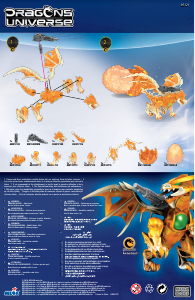 Mode d’emploi Mega Bloks set 95121 Dragons Universe Amberblast