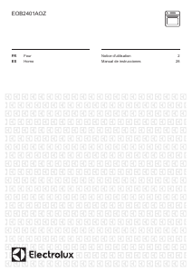 Mode d’emploi Electrolux EOB2401AOZ Four