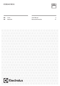 Manual Electrolux EOB2401BOX Oven