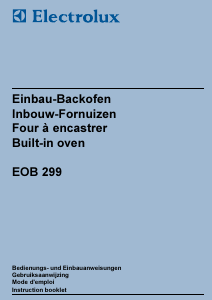 Manual Electrolux EOB299X Oven