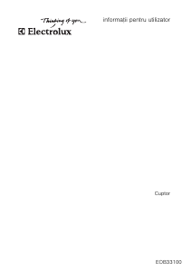 Manual Electrolux EOB33100K Cuptor