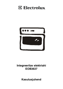 Kasutusjuhend Electrolux EOB3637W Ahi