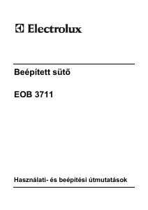 Használati útmutató Electrolux EOB3711W Kemence