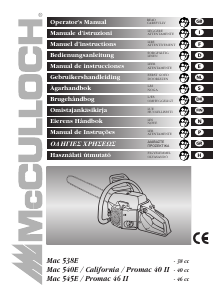 Manual McCulloch Promax 40 II Chainsaw