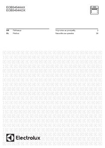Priročnik Electrolux EOB5454AOX Pečica