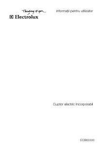 Manual Electrolux EOB63300X Cuptor