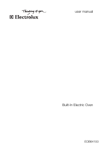 Manual Electrolux EOB64100K Oven