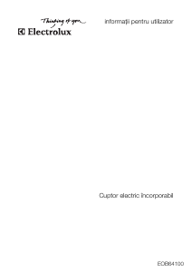 Manual Electrolux EOB64100K Cuptor