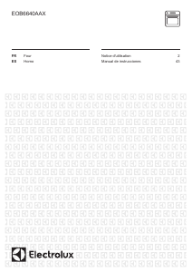 Mode d’emploi Electrolux EOB6640AAX Four