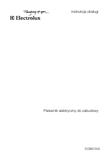 Instrukcja Electrolux EOB67200X Piekarnik