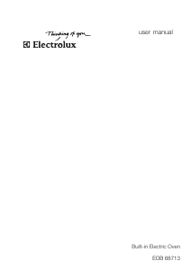 Manual Electrolux EOB68713X Oven