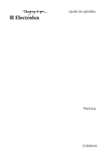Priručnik Electrolux EOB98000X Pećnica