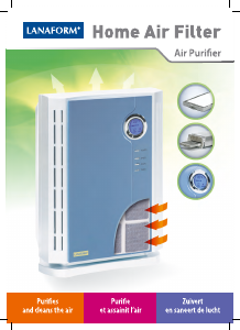 Instrukcja Lanaform Home Air Filter Oczyszczacz powietrza