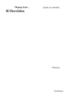 Priručnik Electrolux EOC69400X Pećnica
