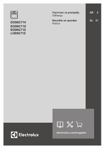 Priročnik Electrolux EOD6C71X Pečica