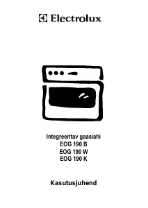 Kasutusjuhend Electrolux EOG190K Ahi