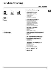 Brugsanvisning Hotpoint-Ariston BMWD 742 (EU) Vaskemaskine