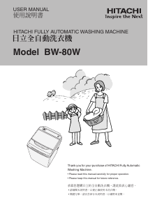 Bruksanvisning Hitachi BW-80W Tvättmaskin