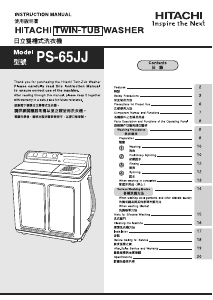 Bruksanvisning Hitachi PS-65JJ Tvättmaskin