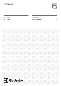 Mode d’emploi Electrolux EZA5420AOX Four