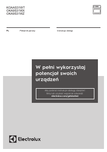 Instrukcja Electrolux KOAAS31WT Piekarnik
