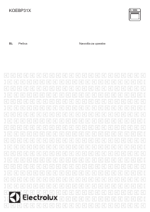Priročnik Electrolux KOEBP31X Pečica