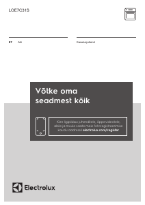 Kasutusjuhend Electrolux LOE7C31S Ahi