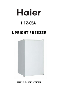 Handleiding Haier HFZ-85A Vriezer