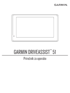 Priročnik Garmin DriveAssist 51 Avtomobilska navigacija
