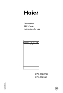 Manual Haier HDW9-TFE3WH Dishwasher