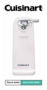 Mode d’emploi Cuisinart CCO-50NC Ouvre-boîte